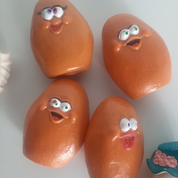 7 pc LOT McNugget Buddies, Original 1992 Ghost Nuggets, Mcdonalds Halloween VTG - Picture 3 of 7